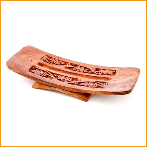 Extra Breiter Räucherstäbchenhalter aus Holz