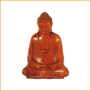 BUDDHA Figur Holz 10 cm | Buddha Skulptur Holz 10 cm