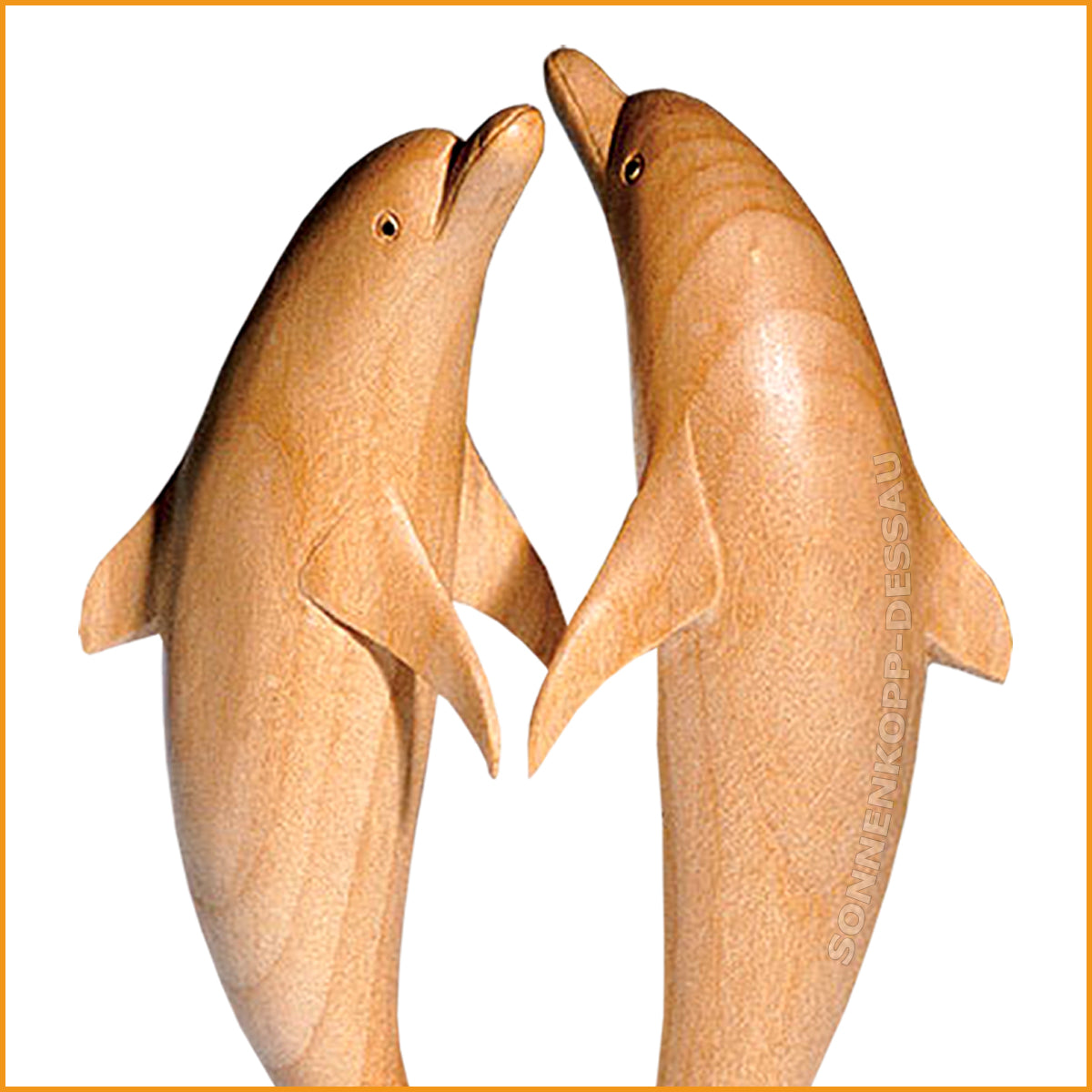 DELFIN PAAR - Feng Shui Figur - Delphin Skulptur - 20cm