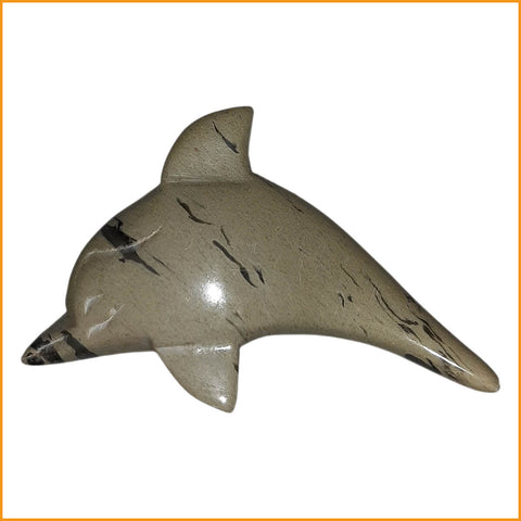 Kleiner DELFIN aus Speckstein - Mini Figur - Handarbeit - Dekoration