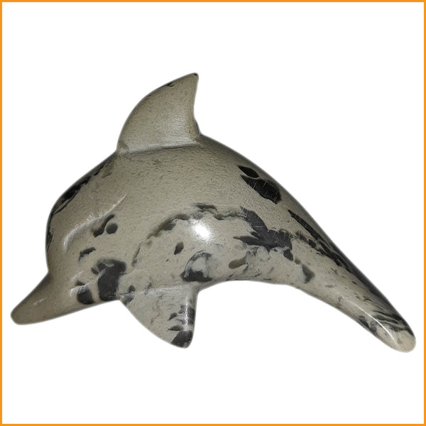 Speckstein Figur Delfine - Dekoration - Handarbeit