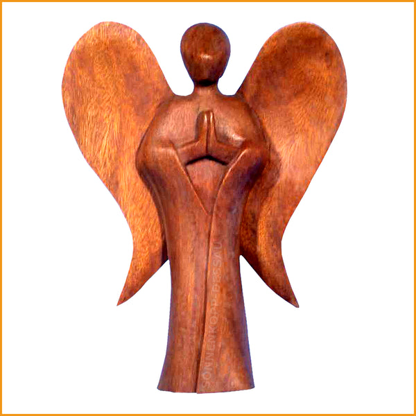 Großer Holz ENGEL - Glücksbringer - Glücksengel - Schutzengel