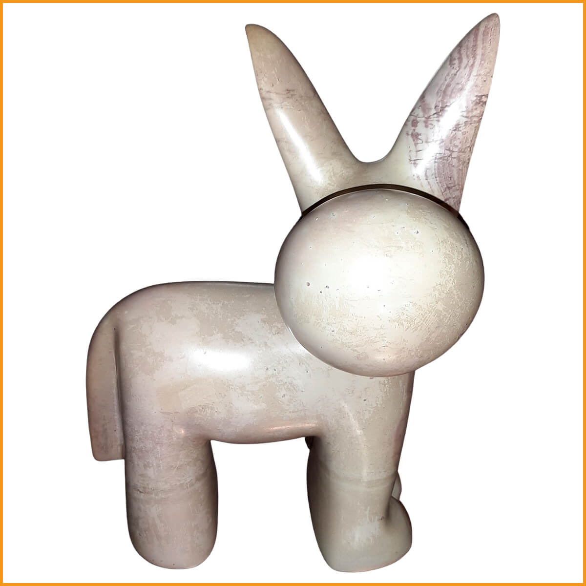 ESEL Figur - Speckstein - UNIKAT - schwer - 6,3 kg - Einzelstück