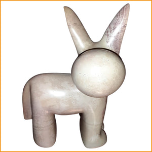 ESEL Figur - Speckstein - UNIKAT - schwer - 6,3 kg - Einzelstück