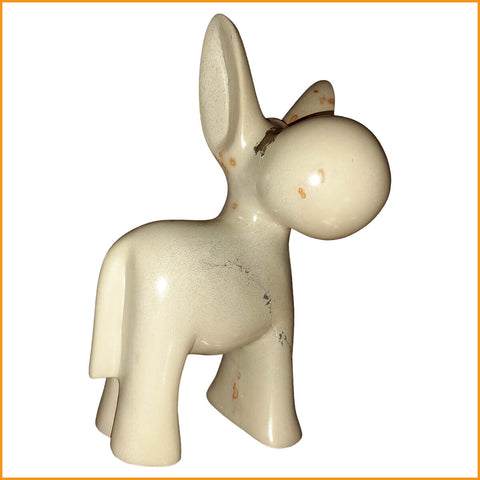 Große ESEL Skulptur - Speckstein - EINZELSTÜCK - Figur - 9 kg