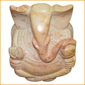 GANESHA indischer Elefanten Gott massiv Stein Ganesh Speckstein