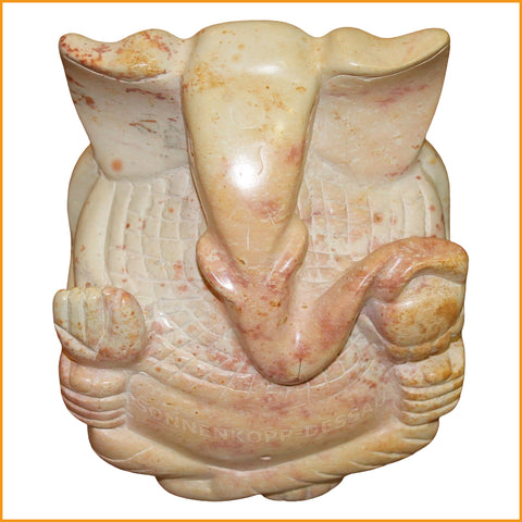 GANESHA indischer Elefanten Gott massiv Stein Ganesh Speckstein