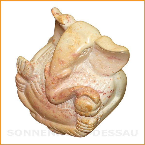 Ganesh der Gott mit dem Elefantenkopf aus Speckstein