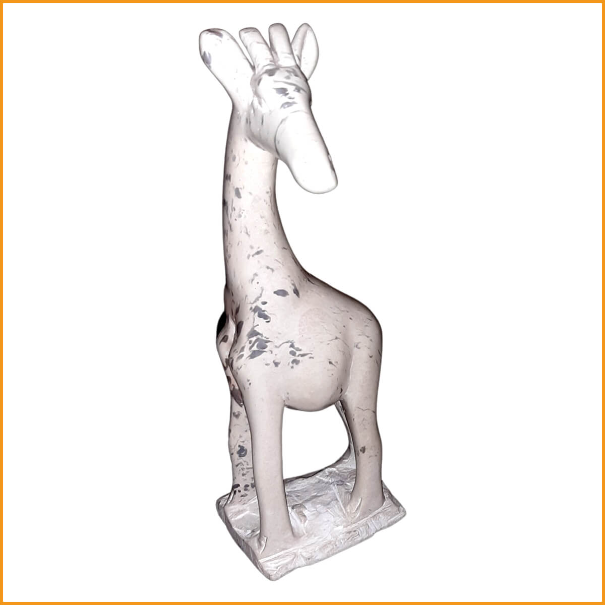 Giraffe - Figur Speckstein - Handarbeit Skulptur - Haus und Garten