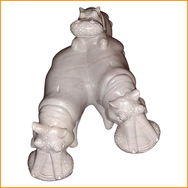 Hippo - Nilpferd aus Stein | Nilpferd Dekofigur