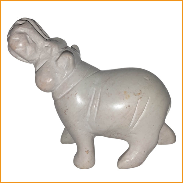 NILPFERD aus Speckstein - Hippo Figur - 7 cm - Flußpferd Skulptur