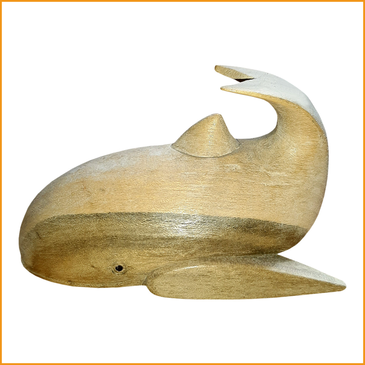 Deko Wal Holz | Wal Skulptur | Dekofigur Wal | Wal Figur Holz