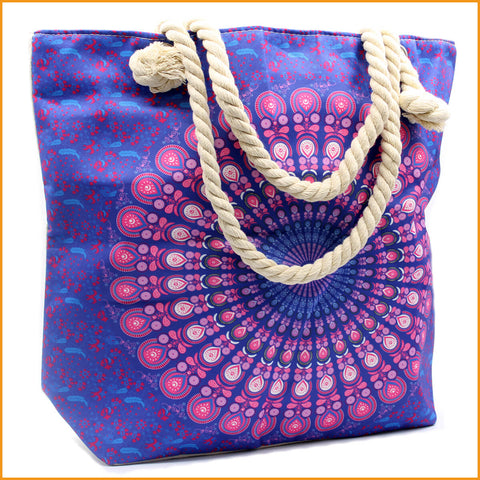 Alternative Umhängetasche - robuste Qualität - Mandala - lila - Tasche