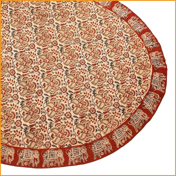 Tischdecke - oval - Handarbeit - 100% Baumwolle
