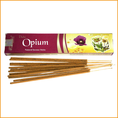OPIUM Räucherstäbchen - Vedische Duftstäbchen - handgerollt - Masala