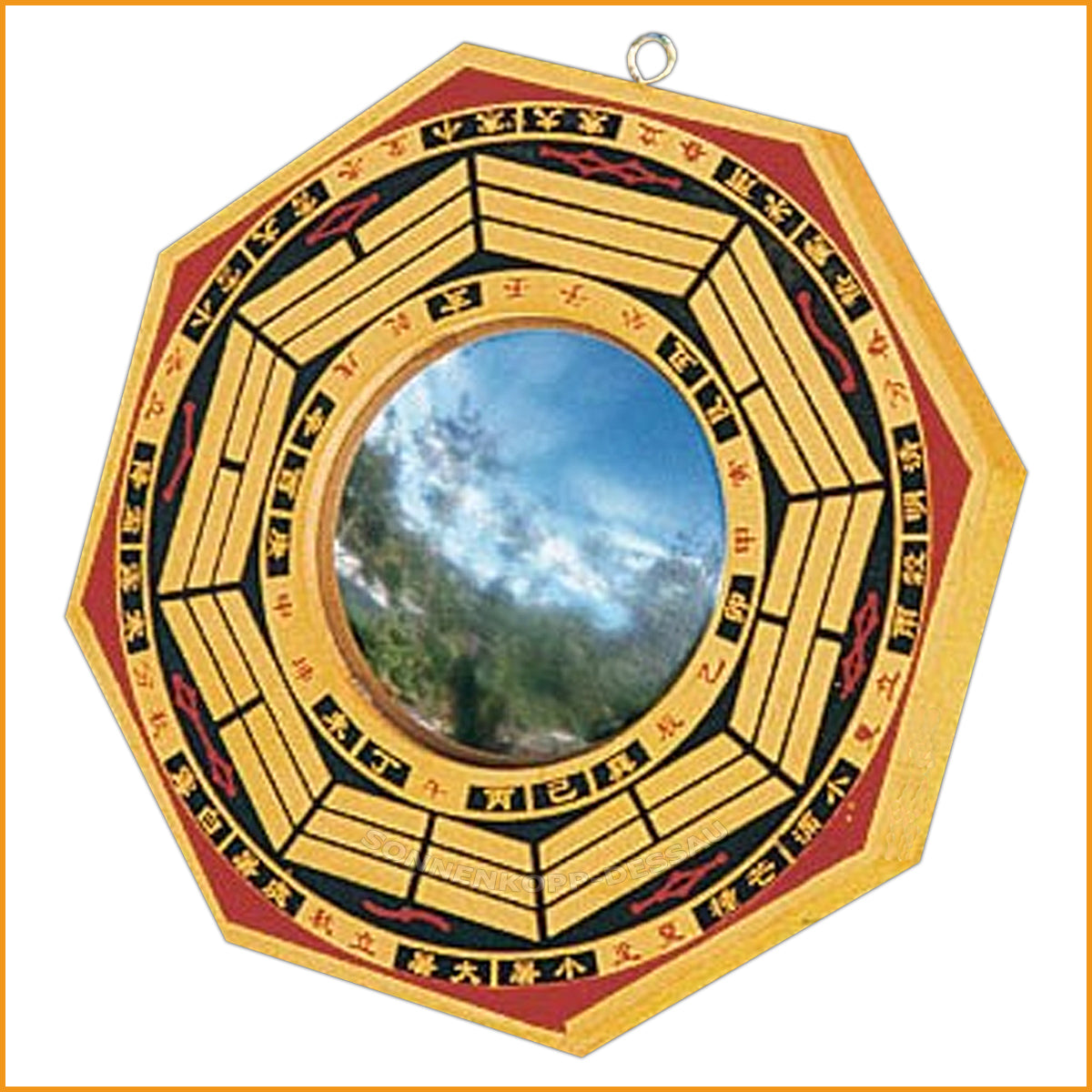 Klassischer FENG SHUI SPIEGEL | Bagua Spiegel KONKAV | Bagua Spiegel