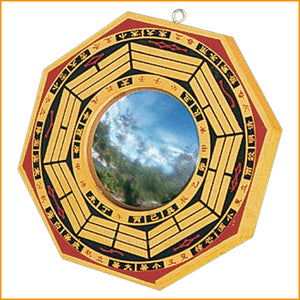 Klassischer FENG SHUI SPIEGEL | Bagua Spiegel KONKAV | Bagua Spiegel