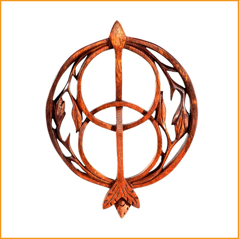 CHALICE WELLS Wandbild - keltisches Holz Wandbild - Glastonbury