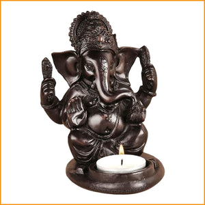 WINDLICHT - GANESHA - Teelichthalter - Ganesh indischer Elefantengott