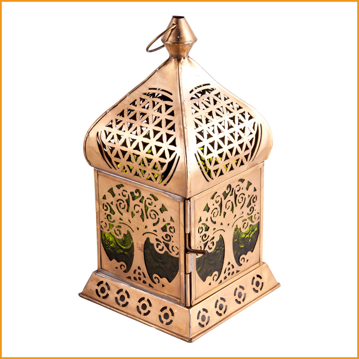 Orientalisches WINDLICHT Lebensbaum METALL & GLAS - 22 cm Orient Licht