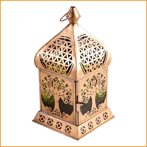 Orientalisches WINDLICHT Lebensbaum METALL & GLAS - 22 cm Orient Licht