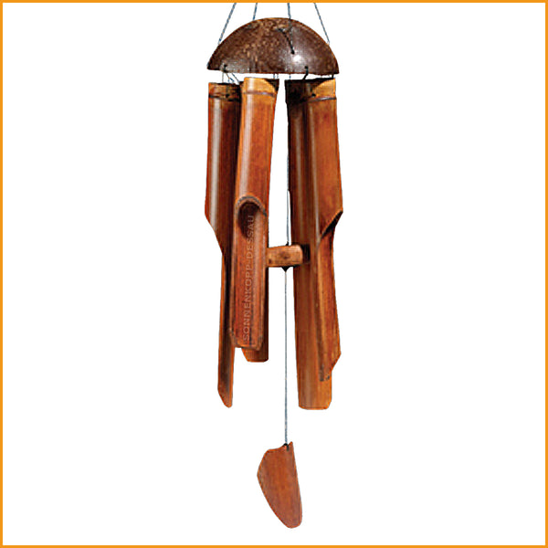 BAMBUS KLANGSPIEL - Garten Windspiel Holz - Asien  SONNENKOPP-DESSAU