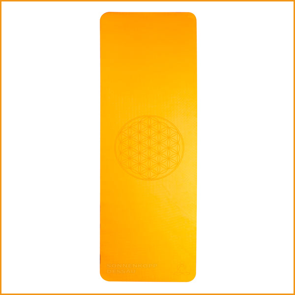 Übungsmatte für Yoga und Pilates orange